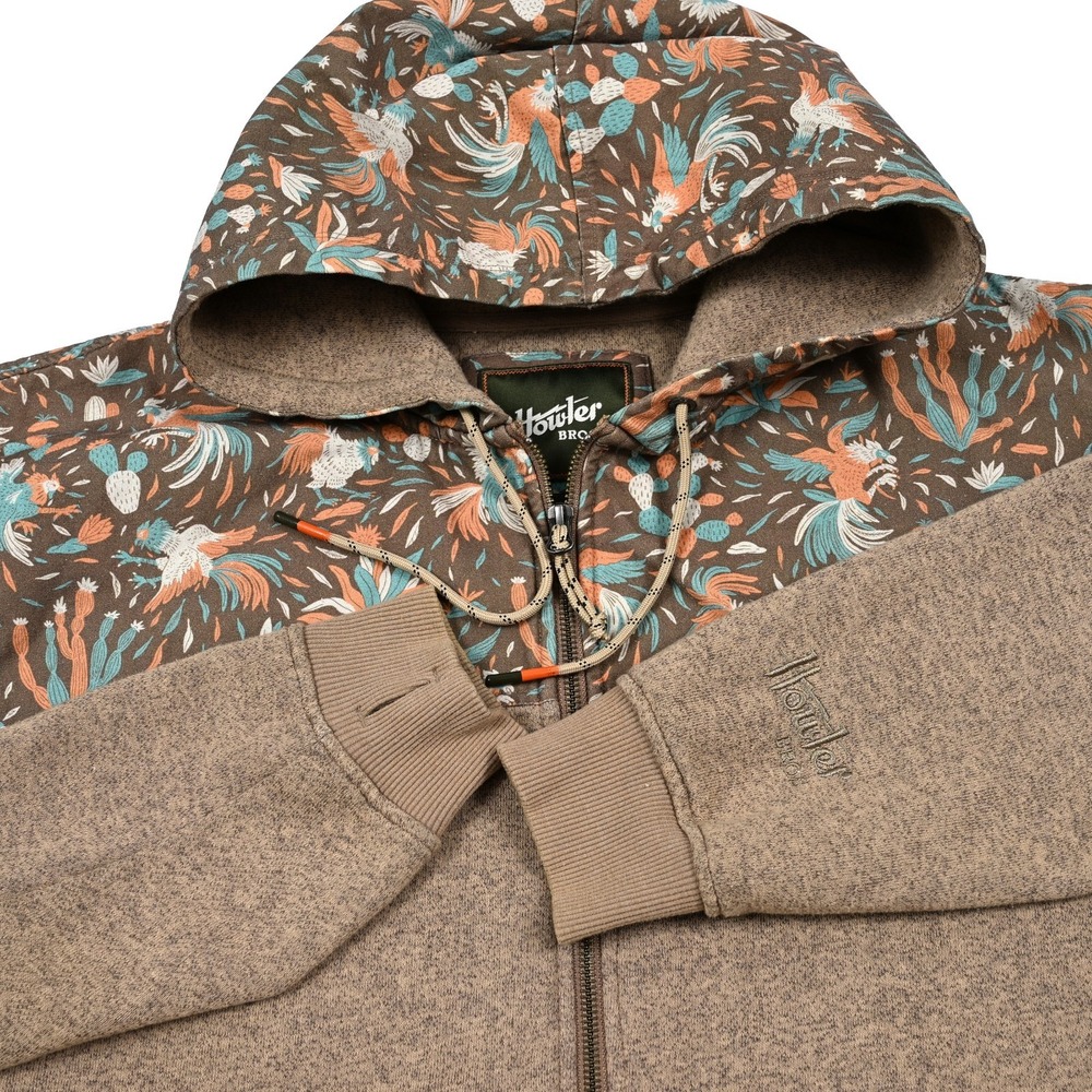 Howler Bros Hoodie Men's XL Shaman Full Zip Jacket Cactus Bird Aztec Southwest